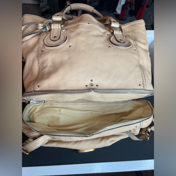 AUTHENTIC CHLOE LEATHER PADDINGTON SHOPPER TOTE HANDBAG - Picture 8 of 17